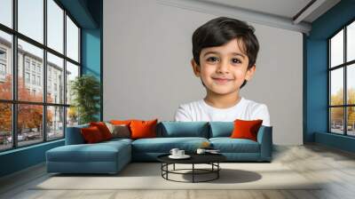 cute indian little boy smiling Wall mural