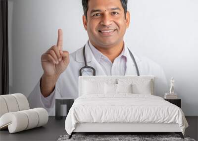 doctor showing one finger gesture. Wall mural