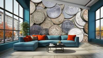 Coins Wall mural