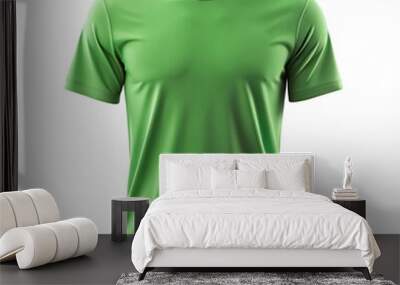 Green T-Shirt Mockup. Wall mural