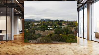 High angle view of Beechworth, a historic town in Victoria. Wall mural