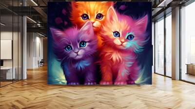 Cute Little Kittens  Wall mural