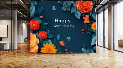 Happy Mother's Day Card Wall mural