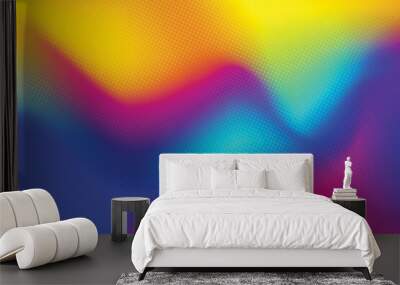 abstract background colorful halftone gradient vector Wall mural