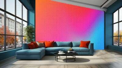 Abstract background colorful halftone gradient vector Wall mural