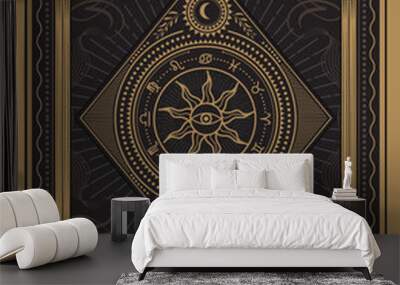 Divine magic occult occultism vector illustration Wall mural