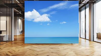 tropical beach and blue sky in nature Wall mural