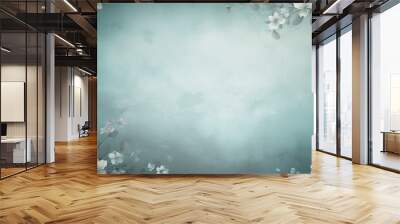 Teal background with a faded vignette Wall mural