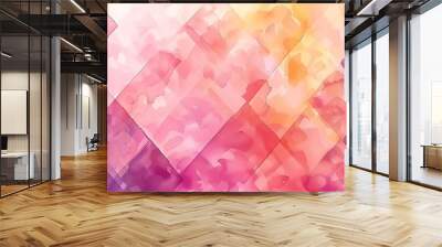 Urban Geometric Watercolour Design for Wallpaper Wall mural