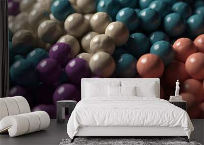 colorful circle balls 2 Wall mural