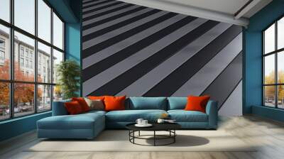 grayscale patern motif checkered lines 2 Wall mural