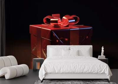 luxury gift box with ribbon 1 Wall mural