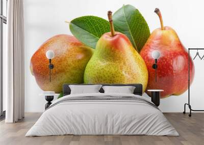 White Background Pears Wall mural