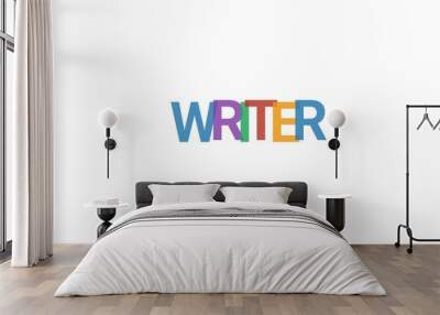 Writer word concept Wall mural