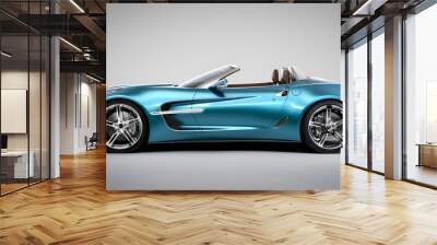 Luxurious sports car, vibrant colors, perfect bodywork, electric car, hybrids Wall mural