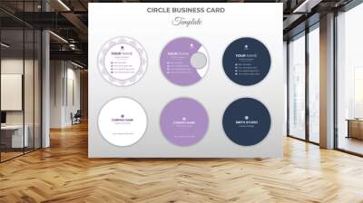 Modern creative simple circle business set design template Wall mural