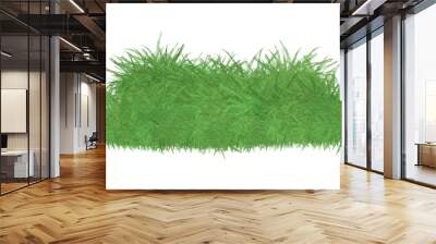 grass, grass clump, lawn, cartoon watercolor style Wall mural