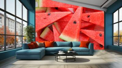 slices of watermelon Wall mural