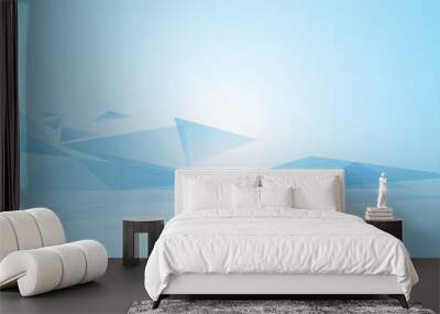 The abstract blue graphic for background content. Wall mural