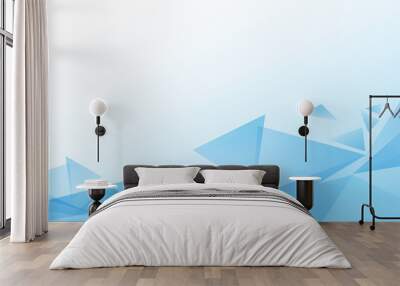 The abstract blue graphic for background content. Wall mural