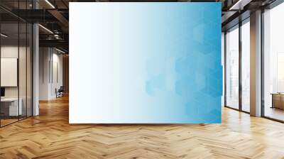 the abstract blue graphic for background content. Wall mural