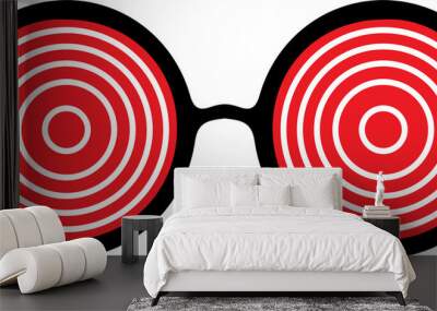 The glasses party for celebration concept. Wall mural