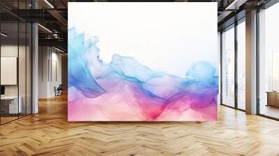 abstract background with blue and pink smoke Wall mural