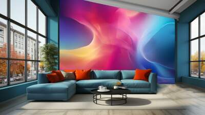 abstract background with colorful shapes Wall mural