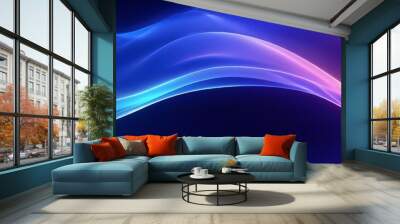 abstract background with colorful waves Wall mural