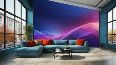 abstract background with colorful waves Wall mural