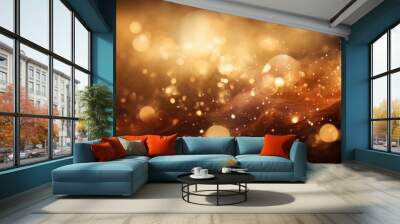 blur light on dark background Wall mural