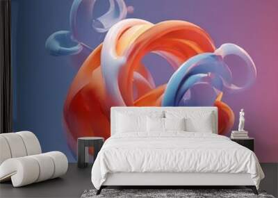 colorful abstract design Wall mural