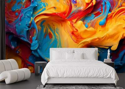 colorful paint wallpapers hd Wall mural