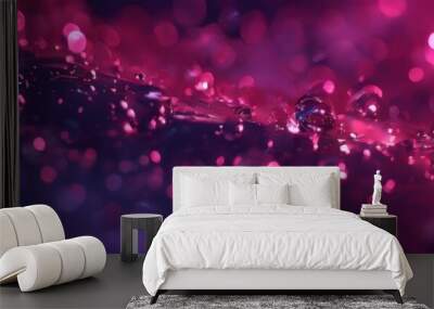 pink abstract background with blurs and bo Wall mural