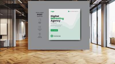 Unique editable modern Social Media banner Template. Wall mural