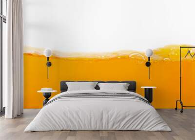 orange juice splash in glass Wall mural