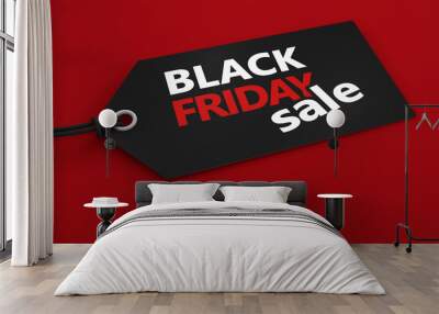 Black Friday Shopping Tag Wall mural