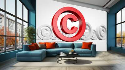 Copyright Symbol Intellectual Property Concept Wall mural