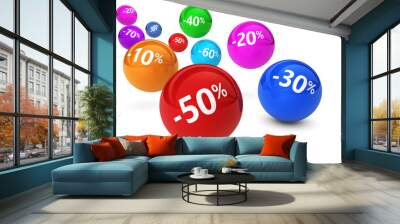 Shopping Sale Reduction Discount Wall mural