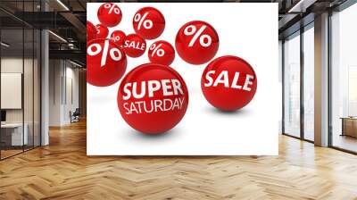 Super Saturday Christmas Sale Wall mural