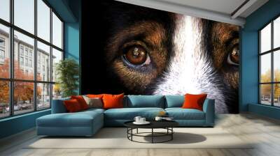 The eyes of dogs, emotions and feelings. Wall mural