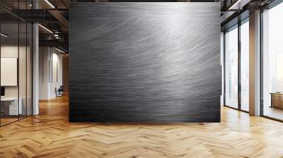 brushed metal background Wall mural