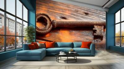 old rusty key Wall mural