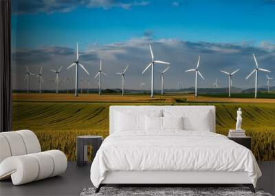 wind turbines farm Wall mural