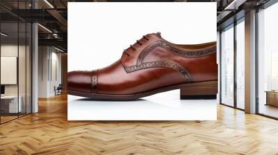 brown leather shoes Wall mural