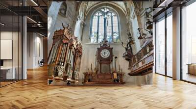 interior of the church of st john the baptist Wall mural