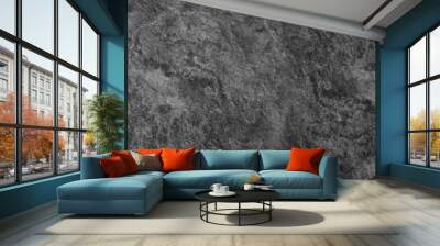 Dark grey black slate background or texture. Wall mural