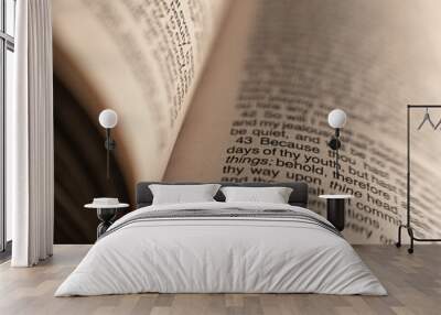 holy bible close up page Wall mural