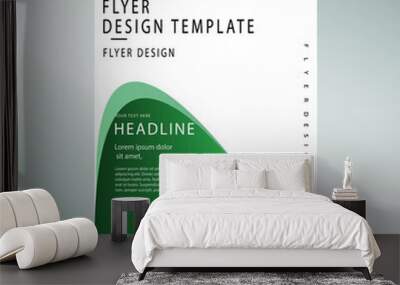 Creative Flyer vector design template Wall mural