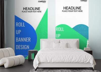 Creative roll up design template Wall mural